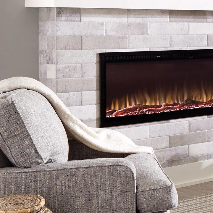 72 Inch Recessed Smart Electric Fireplace