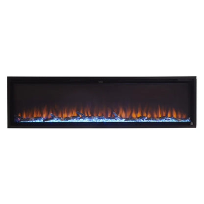 72 Inch Recessed Smart Electric Fireplace