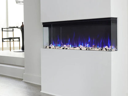 50 Inch 3 Sided Recessed Smart Electric Fireplace